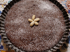 Torta caprese - włoskie ciasto czekoladowe bez mąki