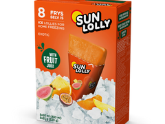 Sun Lolly Exotic - lody wodne do zamrażania w domu, opakowanie 8 tubek po 60 ml