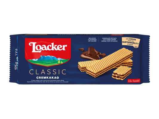Loacker wafle z kremem kakaowym Classic Cremkakao 175 g