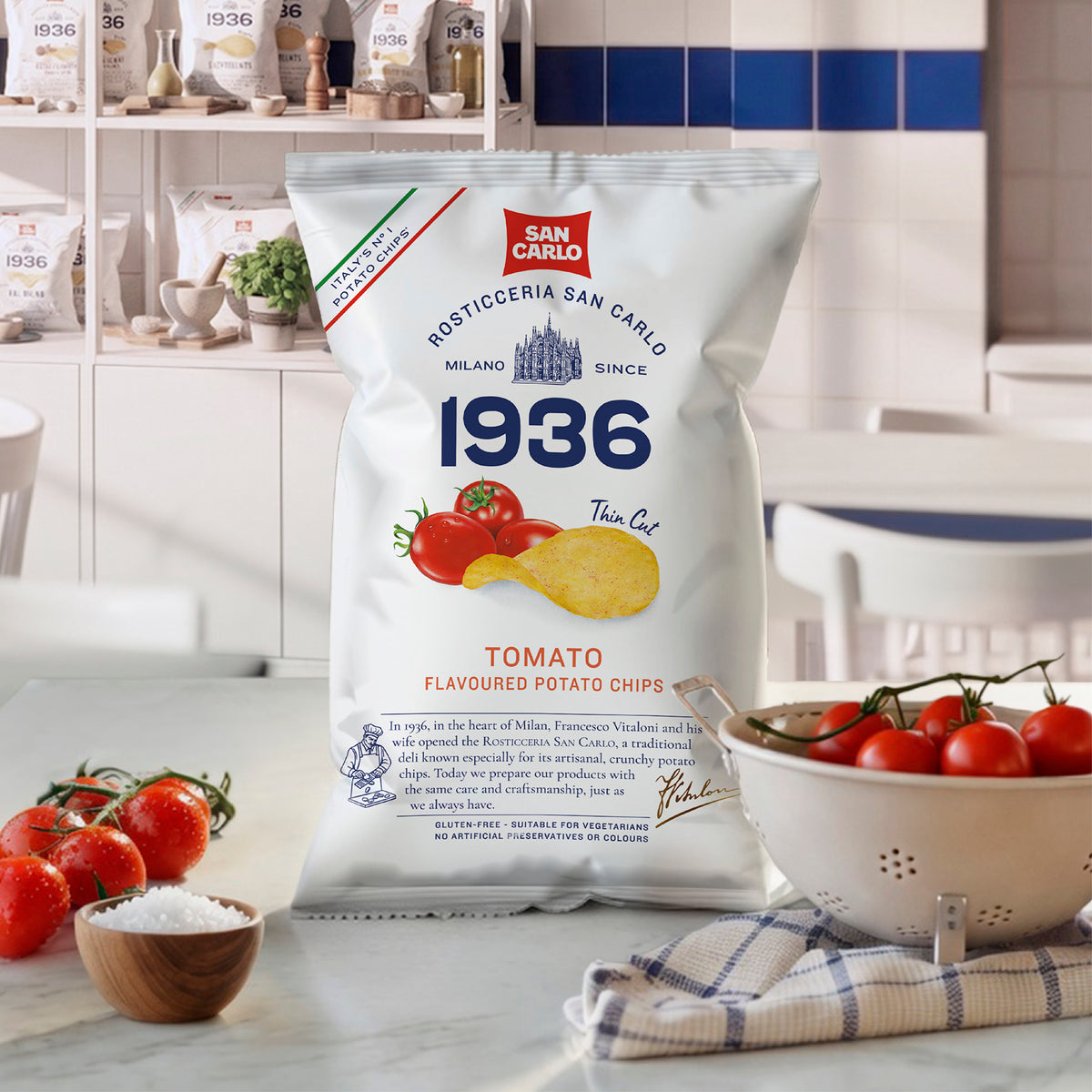 San Carlo chipsy pomidorowe 50g