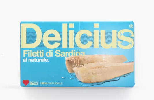 Delicius filety z sardynek w sosie własnym Al naturale 120 g