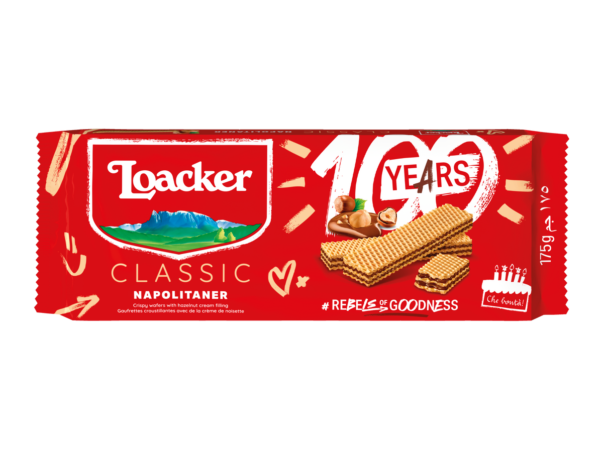 Loacker wafle z kremem orzechowym Classic Napolitaner 175 g