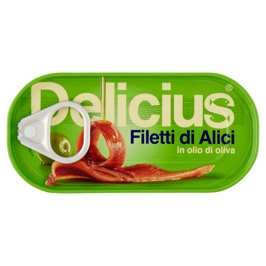 Delicius filety anchois w oliwie z oliwek, 46 g