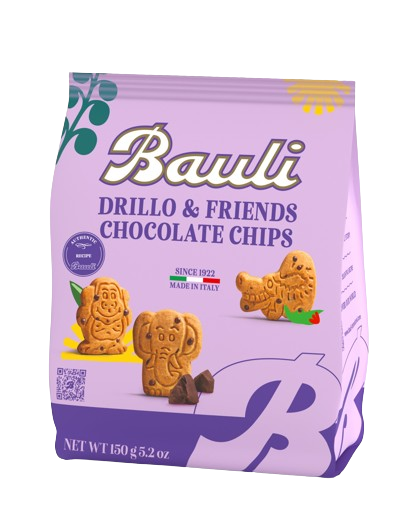 Bauli Ciastka z czekoladą Zwięrzątka Drillo & Friends 150g