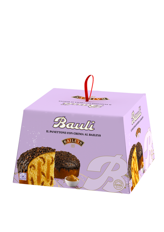 Bauli Panettone z nadzieniem o smaku Baileys w polewie z ciemnej czekolady, 750 g