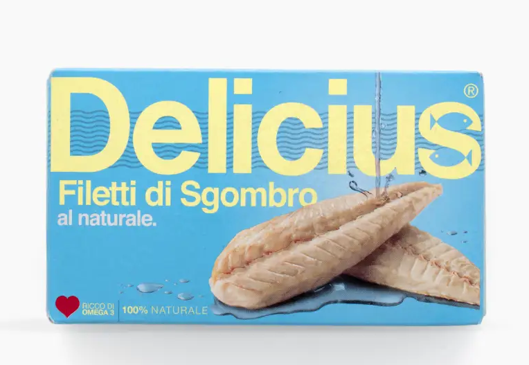 Delicius filety z makreli w sosie własnym Al naturale 125 g